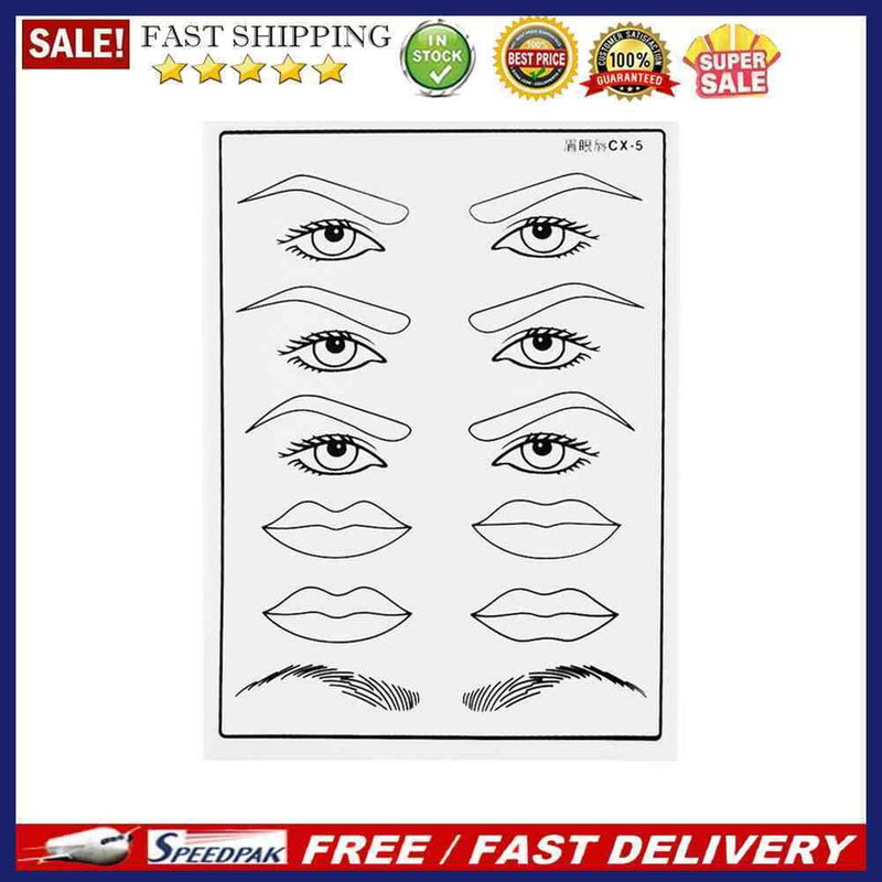 1mm Tattoo Microblading Skin Brow Eye Lips Tattoo Beginner Practice Blank Pad