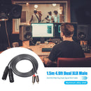 2RCA Male to 2 XLR Male Audio Cable Cord for Amplifier Mixer Home Theater S