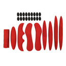 27pcs Cycling Helmet Inner Pads Kit Sealed Sponge for Motorcycle (Red) Newly