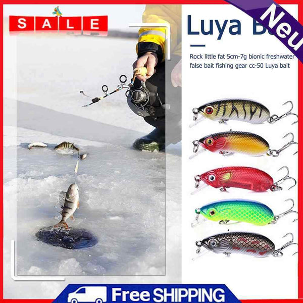 5pcs Artificial Fishing Wobblers by Bionic Crankbait Wobblers Lifelike