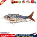 Robotic Fishing Lures Auto Bait Wobblers 4-Segment LED Swimbaits (BL-2042) Newly
