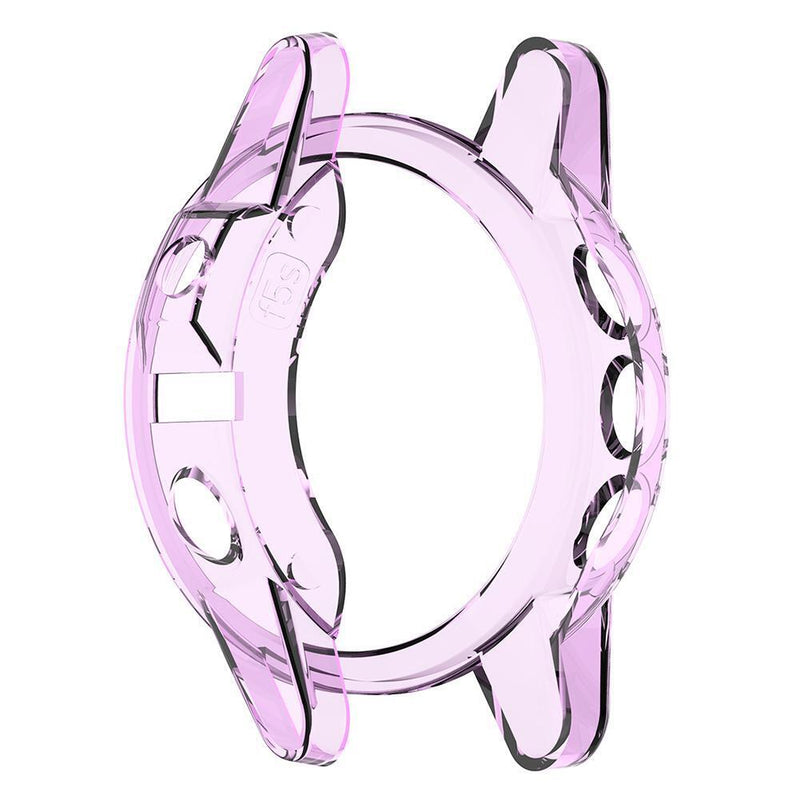 Anti-scratch TPU Transparent Skin Protector Frame for Garmin Fenix 5S Smartwatch