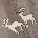 Decorations Christmas Tree Hanging Reindeer Hanging Card Wooden Elk Decor