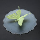 Cute Butterfly Silicone Cup Lids Anti-dust Leakproof Mugs Cover (Green) Newly