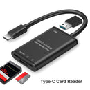 2"" 1 Memory Card Reader USB Type 3.1 C to USB 3.0 OTG Adapter for PC Cellphone