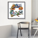 Partial Cross Stitch DIY 14CT Counted Halloween Imp Wall Artwork Craft Kits