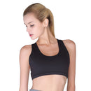 Women Fitness Sports Yoga Gym Bra Push Up Padded Cross Back Vest(Black/S)-2
