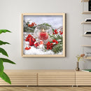 Handmade Christmas Heart 5D DIY Full Round Drill Drawing Kit Diamond Painting