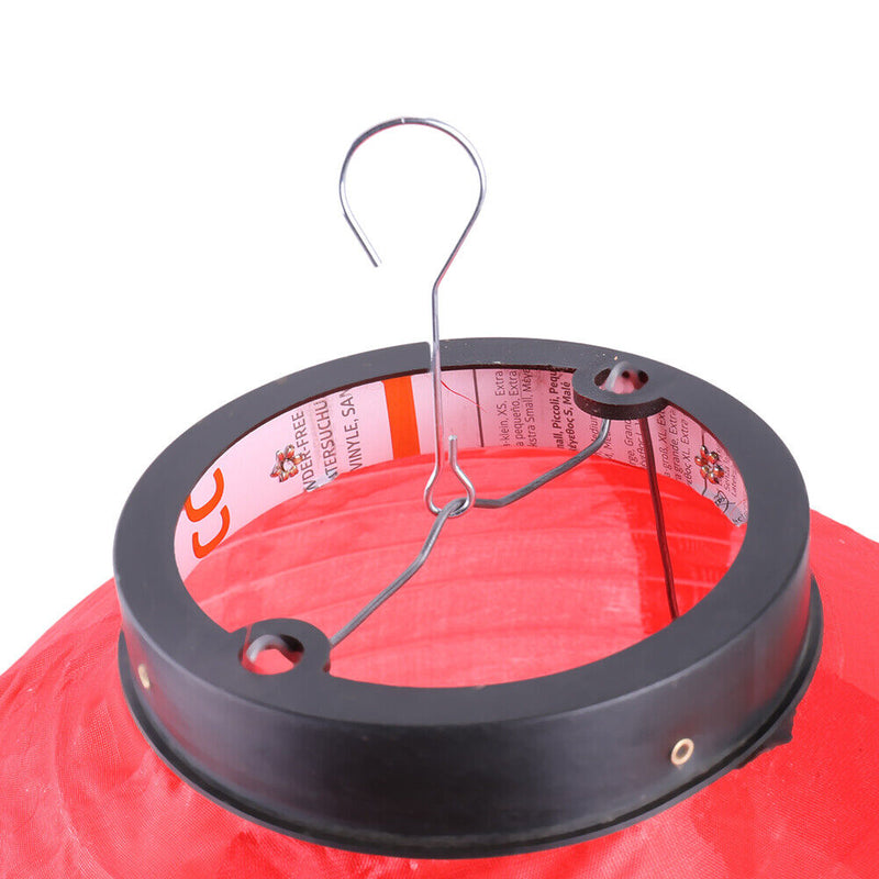 Plum Long Cloth Lampion Blossom Sushi Restaurant Hanging Lantern Lamp (Red)