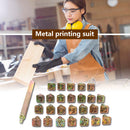 26 Stamps Zinc Alloy English Letters Stamping Symbol Set Leather Marking Tools
