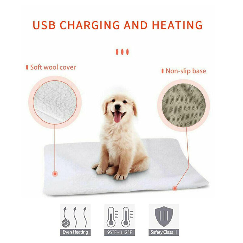 Pet Heating Pads Cat Dog Electric Heat Mats Heated Beds Puppy Whelping Pads~