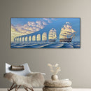 Sailboats Oil Paint By Numbers Kits DIY Canvas Wall Art Picture Craft Home