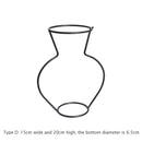 Nordic Retro Iron Line Flower Vase Metal Plant Holder Flowerpot Decor (D)