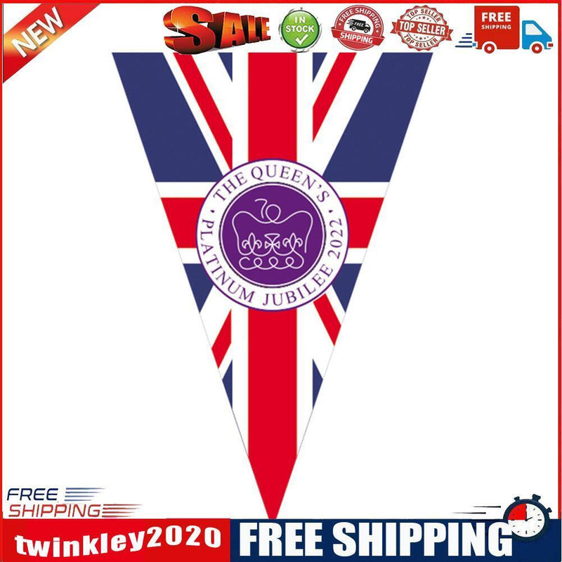 England Flag String Hanging Banner Queen Day String Flag Party Supply (A11)