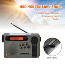 Full Band Solar Powered AM/FM/SW Radio Emergency LED Flashlight Power Bank Newly