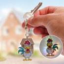 Cartoon Diamond Painting Keychain DIY Luminous Key Ring Pendant (DSK028)