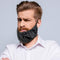 Adjustable Facial Apron Black Beard Bandana Cover Double Layer Men Beard Bo