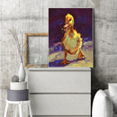 Oil Paint Chicken And Duck By Numbers Coloring Picture Drawing