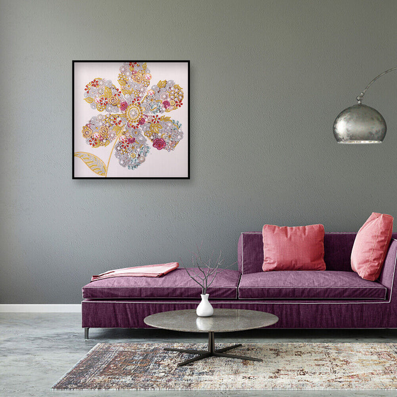 Special Shaped Flowers 5D DIY Diamond Painting Kit Part Drill Home Decor Craft