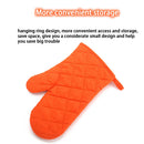 Heat Resistant Oven Baking Gloves Stove Kitchen Insulation Glove (Orange)