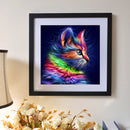 Round Diamond Painting DIY Embroidery Home Decor Mosaic Cat Cross Stitch Gift