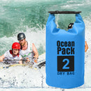 Waterproof Dry Bag Pack Sack Swimming Kayaking Boat Trekking (2L Sky Blue)