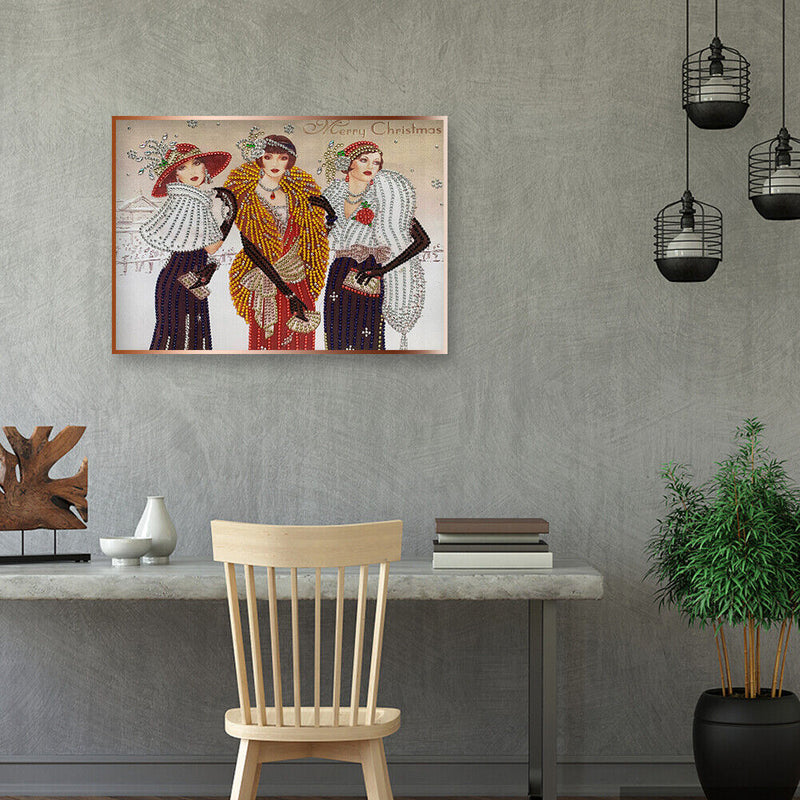 5D DIY Diamond Painting Noblewoman Special Shaped Drawing Kits Home Decor