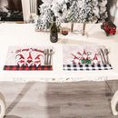 Slip Heat-Resistant Christmas Placemat Christmas Ornaments Coasters Table Mats