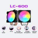 4 PIN 6 Heat-Pipes Heatsink Computer CPU Radiator Ventilador Cooler Cooling Fan