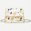Plant Print Leather Crossbody Bag Women Chain Small Shoulder Handbag (S)