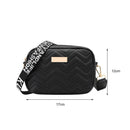 Fashion Women Shoulder Crossbody Bag Leather Casual Small Handbag (Black)