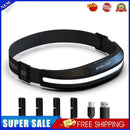 COB LED Camping Lantern Reflective Headlamp USB Rechargeable for Running (Black)