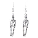 Human Skeleton Pendant Skeleton Earrings Fashion Jewelry Halloween  Earrings