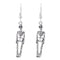 Human Skeleton Pendant Skeleton Earrings Fashion Jewelry Halloween  Earrings