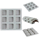 9 Grid DIY Silicone Soap Mold Handmade Soap Making Square N0H8 H7O7 R7M3