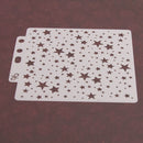 Star Hollow Lace Ruler Embossing Theme Template DIY Photo Album Drawing Tool