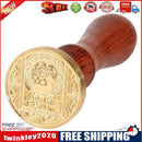 Retro Animal Pattern Wax Seal Stamps Wooden Handle Envelope Sealing Wax (A)