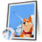 Oil Paint Dog By Numbers Coloring Picture Digital Drawing
