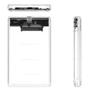 Clear 2.5"" Hard Disk Mobile Case Type-C to SATA HDD SSD External Enclosure
