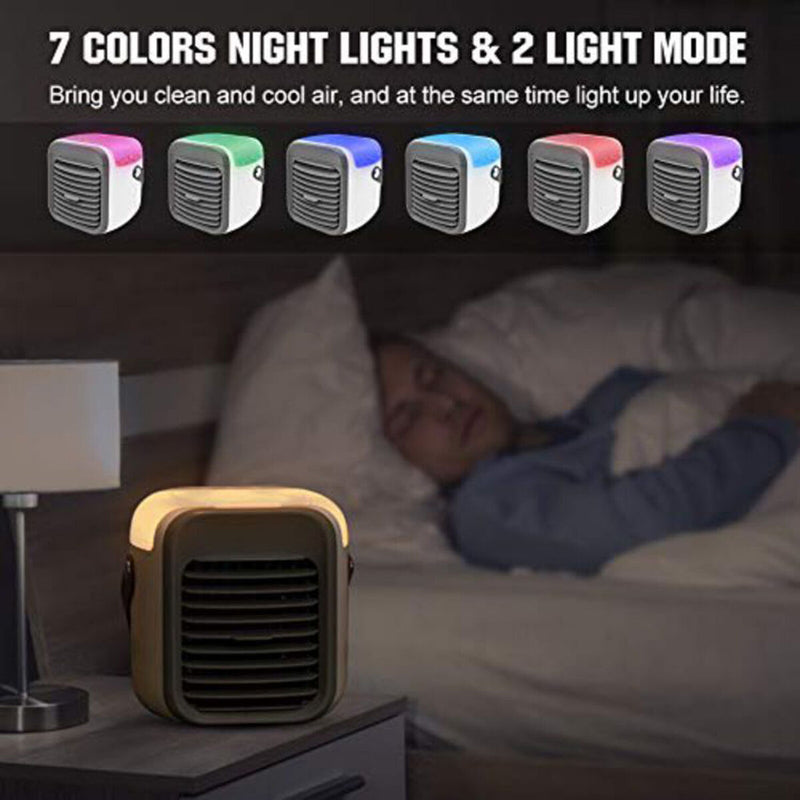 Personal Air Cooler Air Conditioner Desktop Cooling Fan Evaporative Humidifier