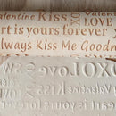 Valentine Day Letters Embossing Rolling Pin for DIY Baking Cookies (Sweet)