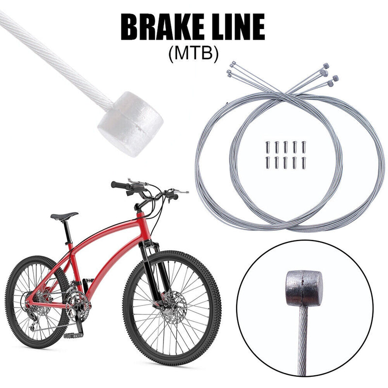 5pcs MTB Bike Brake Lines Road Bicycle Shifter Brake Cables Caps Set (MTB)