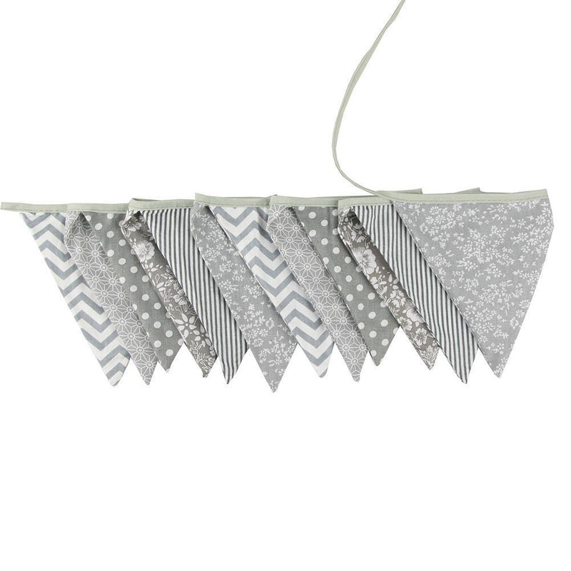 12-sides 3.2m Pennant Bunting Banners Triangular Flags Baby Birthday Decor