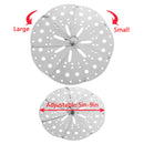 Basket Inner Lid Anti-overflow Cover Adjustable Stainless Steel Drop Lid