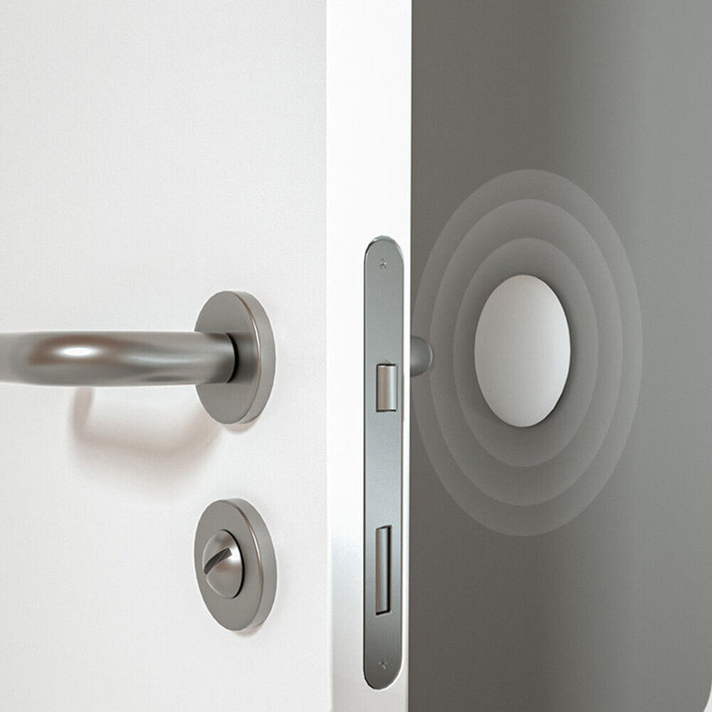 Door Handle Bumper Self-Adhesive Stopper Door Buffer Guard Doorstop (White)