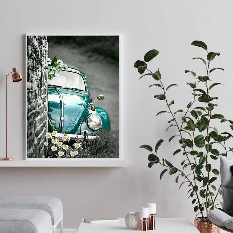 40x50cm DIY Paint By Number Kit Car in The Corner Abstract Home Wall Ornaments