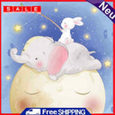 5D DIY Diamond Painting Baby Elephant Full Round Drill Mosaic Art Picture Decor