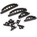 10Pcs Cable Cord Wire Line Organizer Plastic Clips Ties Fixer Holder Black