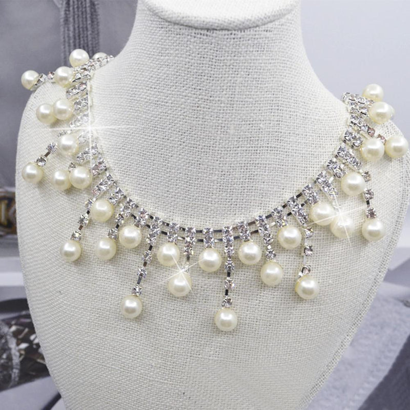 1 Yard 2row Diamond Rhinestone Wedding Chain DIY Necklace Bouquet
