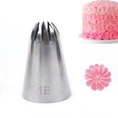 4Pc Large Flower  Icing Piping Nozzle Russian Pastry Tips Baking Mold Cake Decor